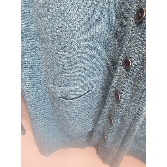 Woolrich Merino Wool V-neck Cardigan Medium - Picture 4 of 10